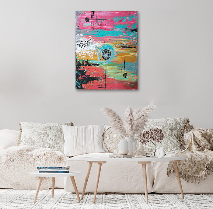 A Colourful Sunset (₹ 12,000.00)