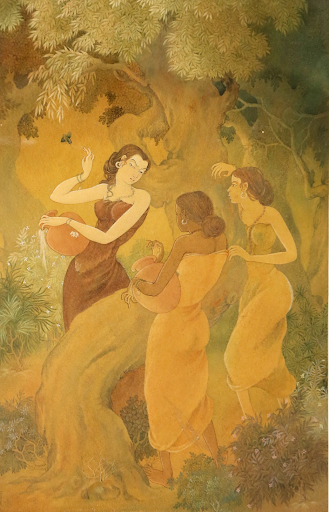 Frightened Shakuntala